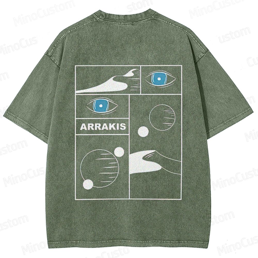 Dune Arrakis Graphic Washed T - Shirt