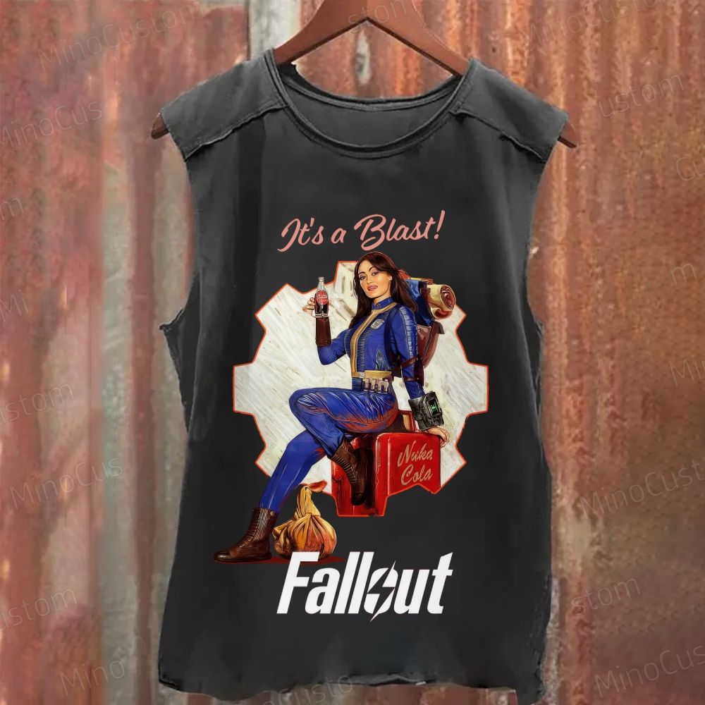 Fallout Vault Dweller Nuka Cola Washed Tank Top 