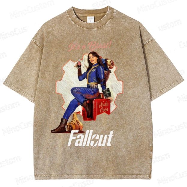 Fallout Vault Dweller Nuka Cola Washed T-Shirt 