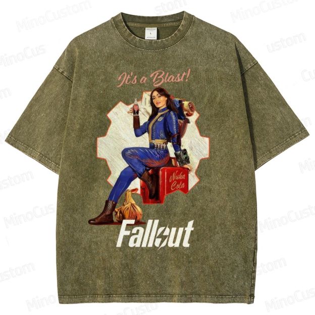 Fallout Vault Dweller Nuka Cola Washed T-Shirt 