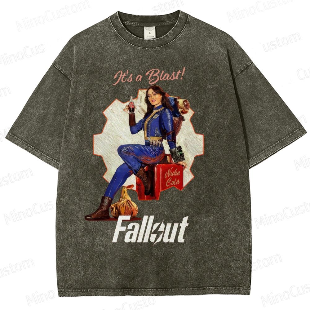 Fallout Vault Dweller Nuka Cola Washed T-Shirt
