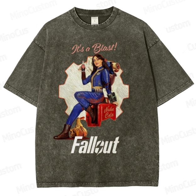 Fallout Vault Dweller Nuka Cola Washed T-Shirt 