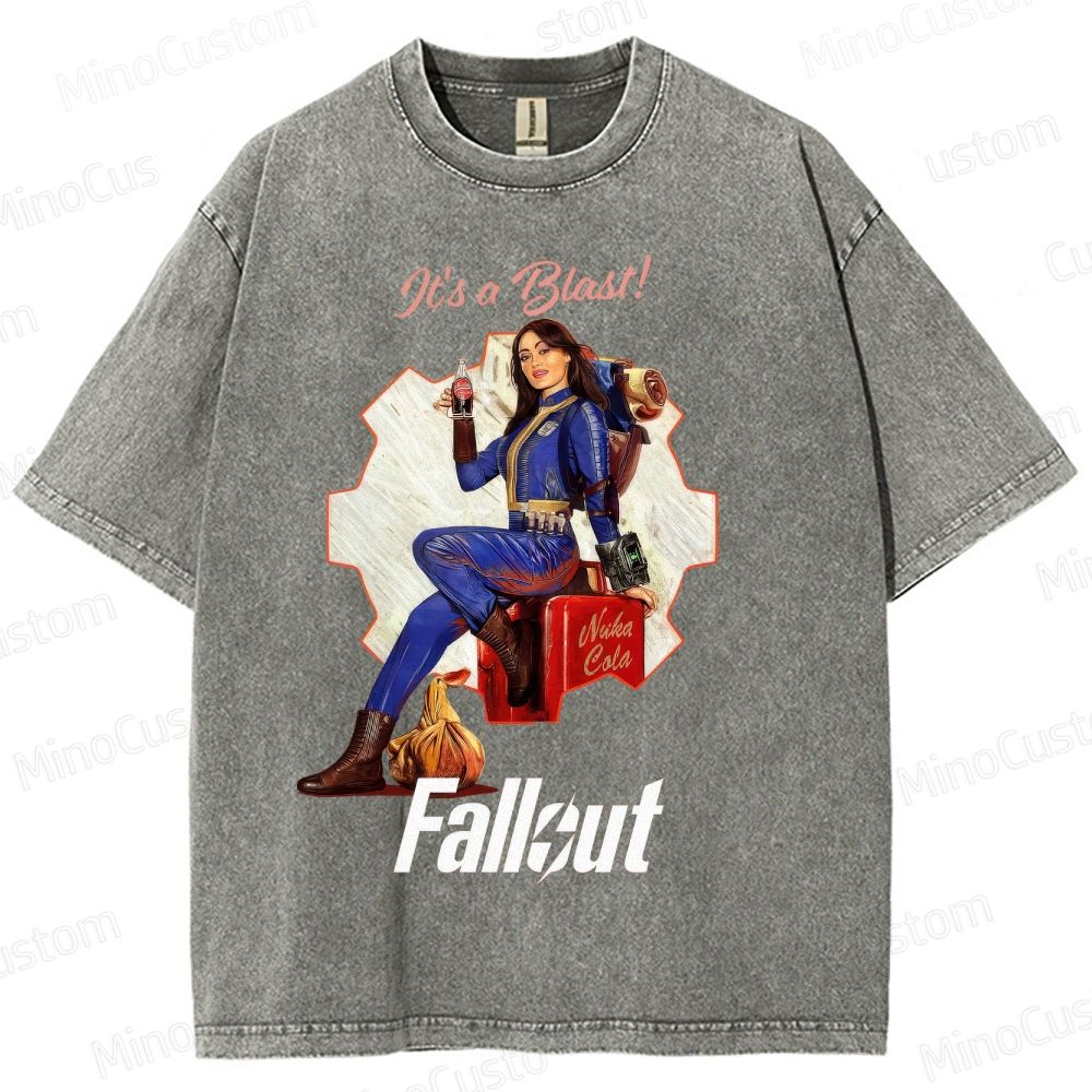 Fallout Vault Dweller Nuka Cola Washed T-Shirt 