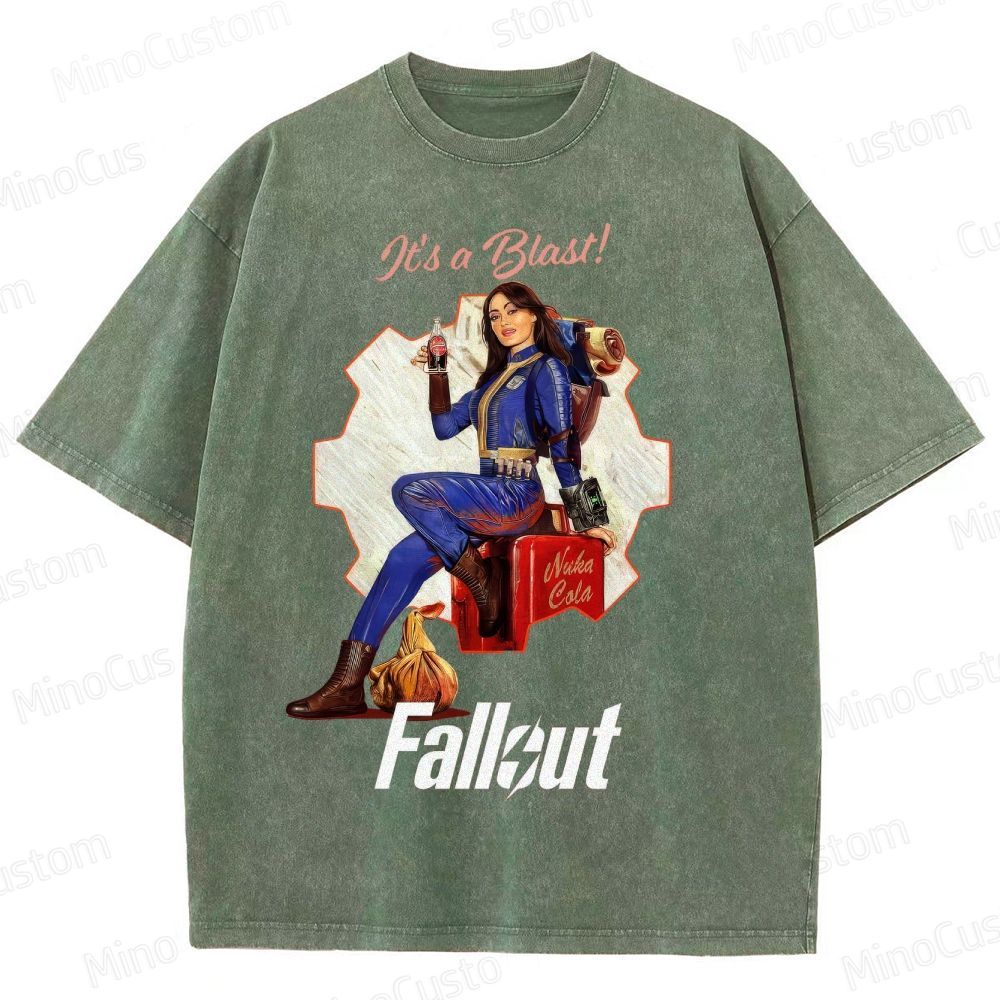 Fallout Vault Dweller Nuka Cola Washed T-Shirt 