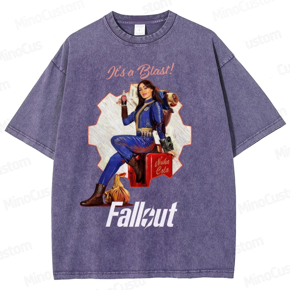 Fallout Vault Dweller Nuka Cola Washed T-Shirt 