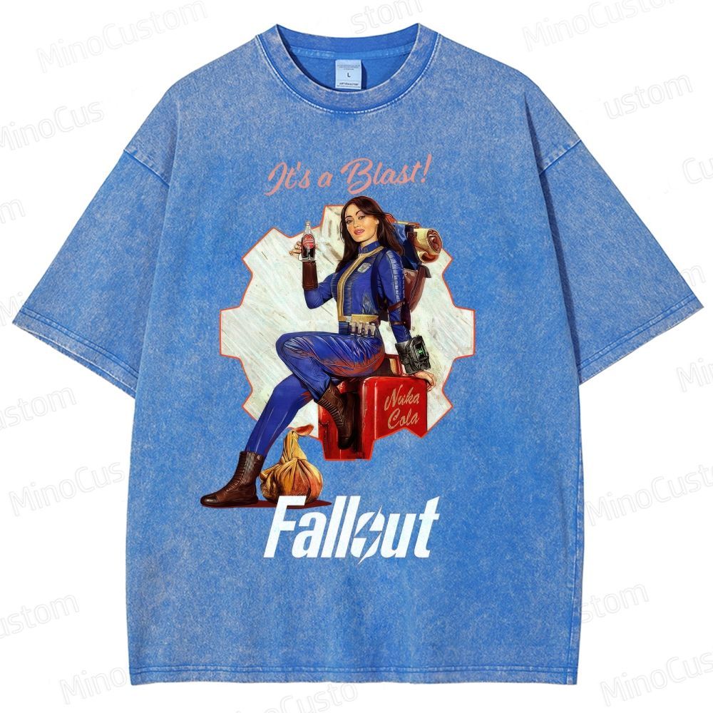 Fallout Vault Dweller Nuka Cola Washed T-Shirt 