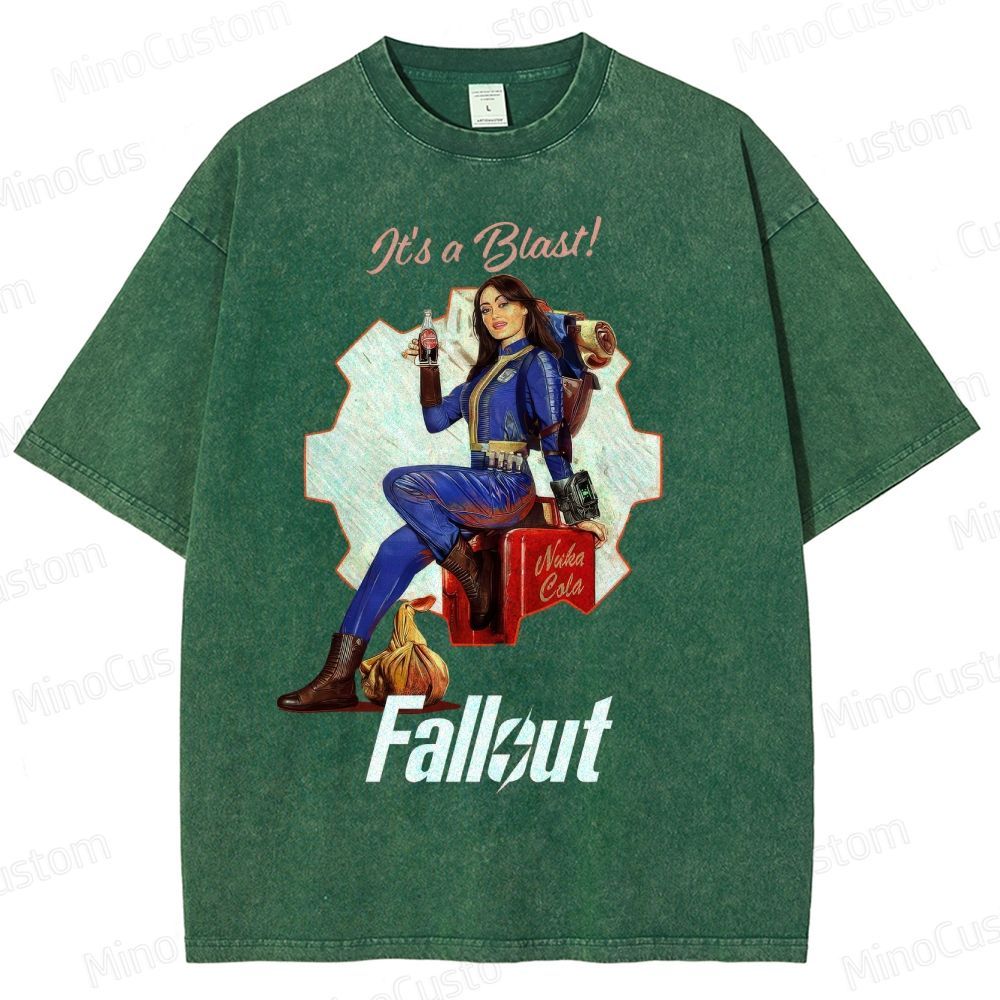 Fallout Vault Dweller Nuka Cola Washed T-Shirt 