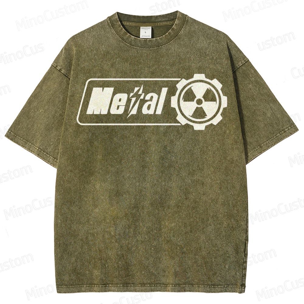 Fallout Nuclear Logo Washed T-Shirt 