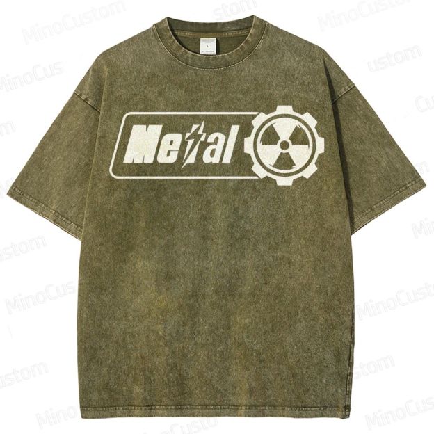 Fallout Nuclear Logo Washed T-Shirt 