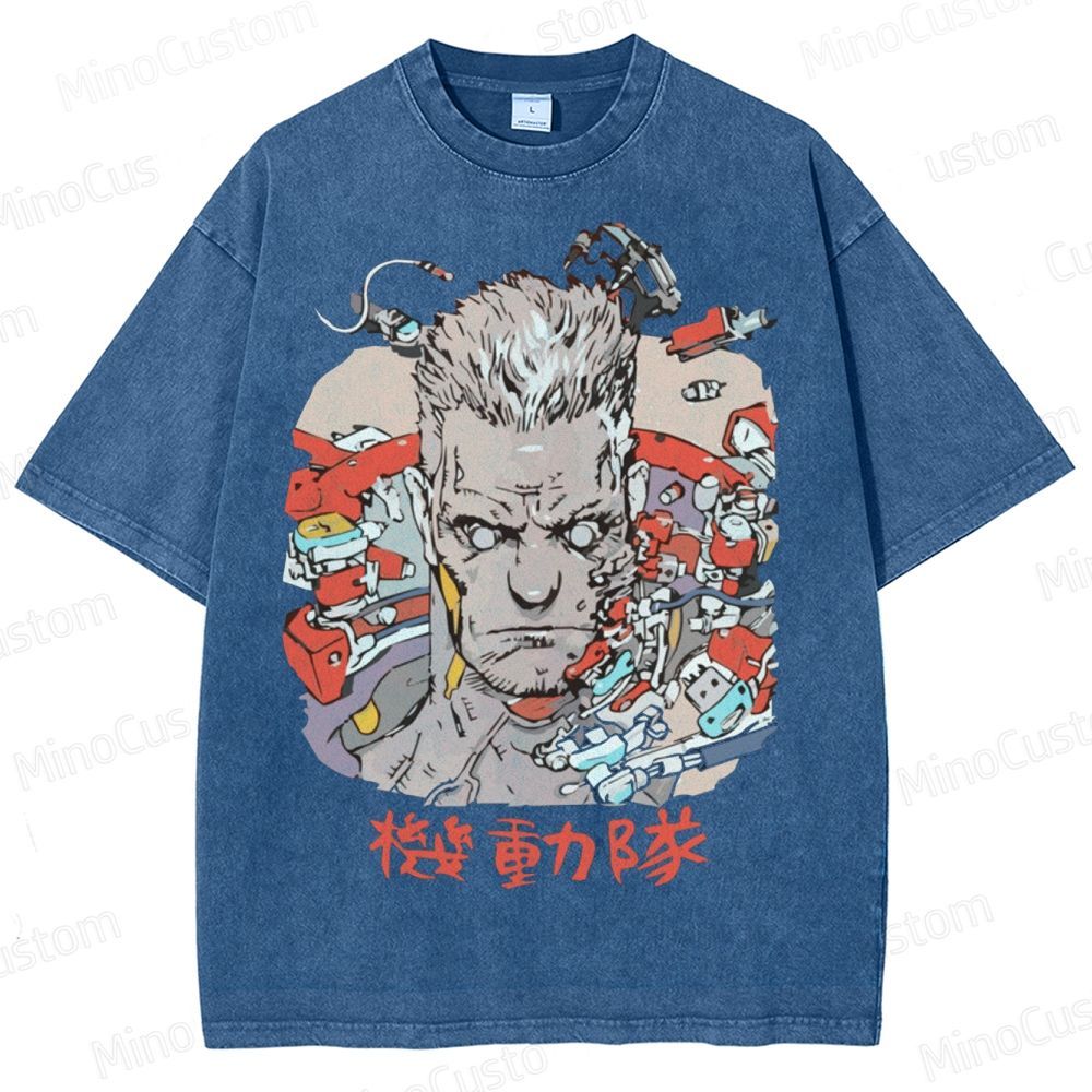 Ghost in the Shell Batou - Inspired Washed T - Shirt