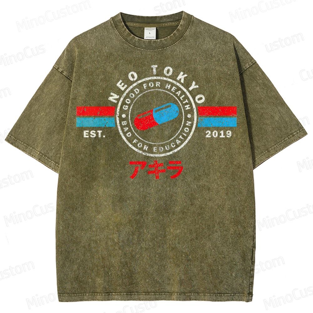The Capsules - Akira - Neo Tokyo Washed T-Shirt