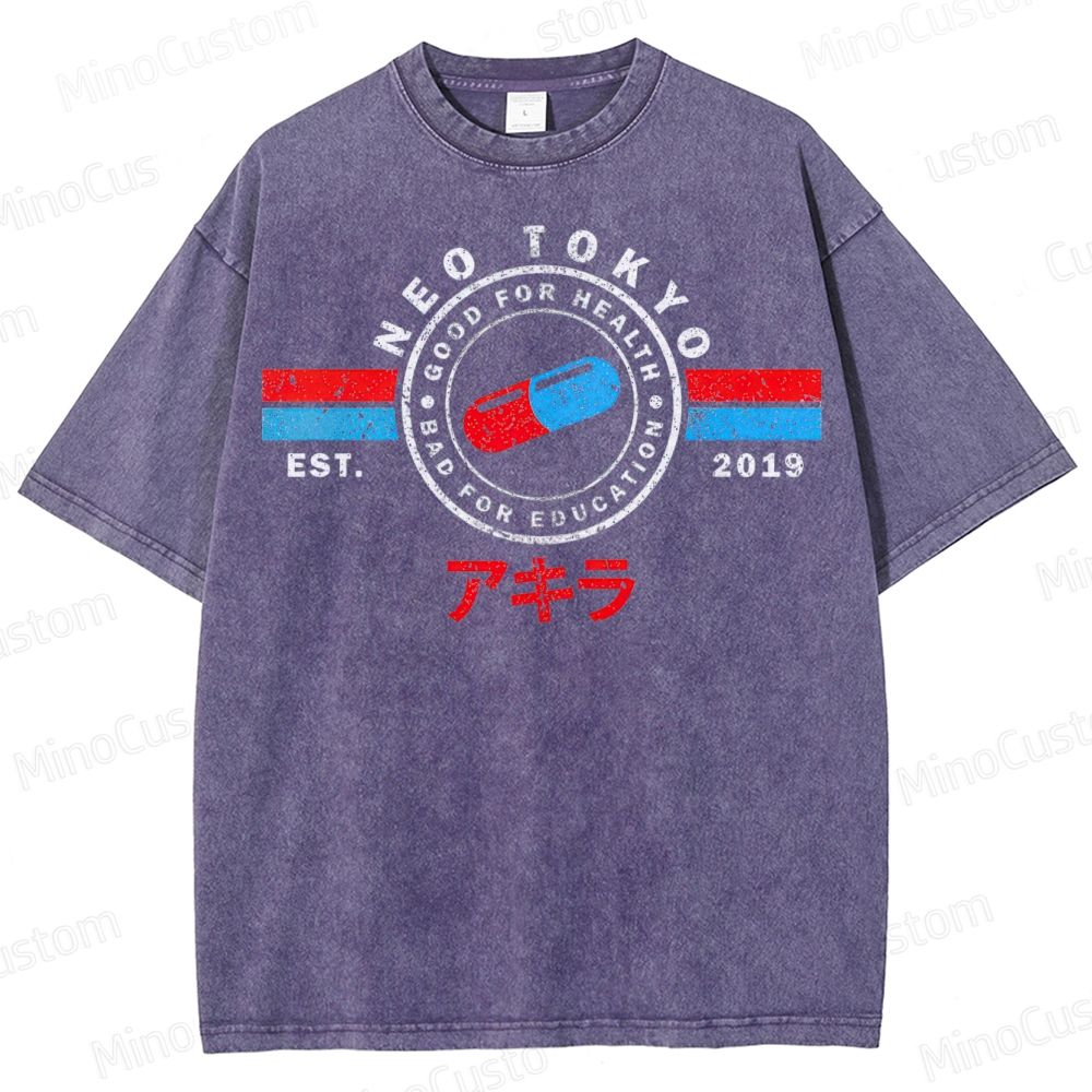 The Capsules - Akira - Neo Tokyo Washed T-Shirt 