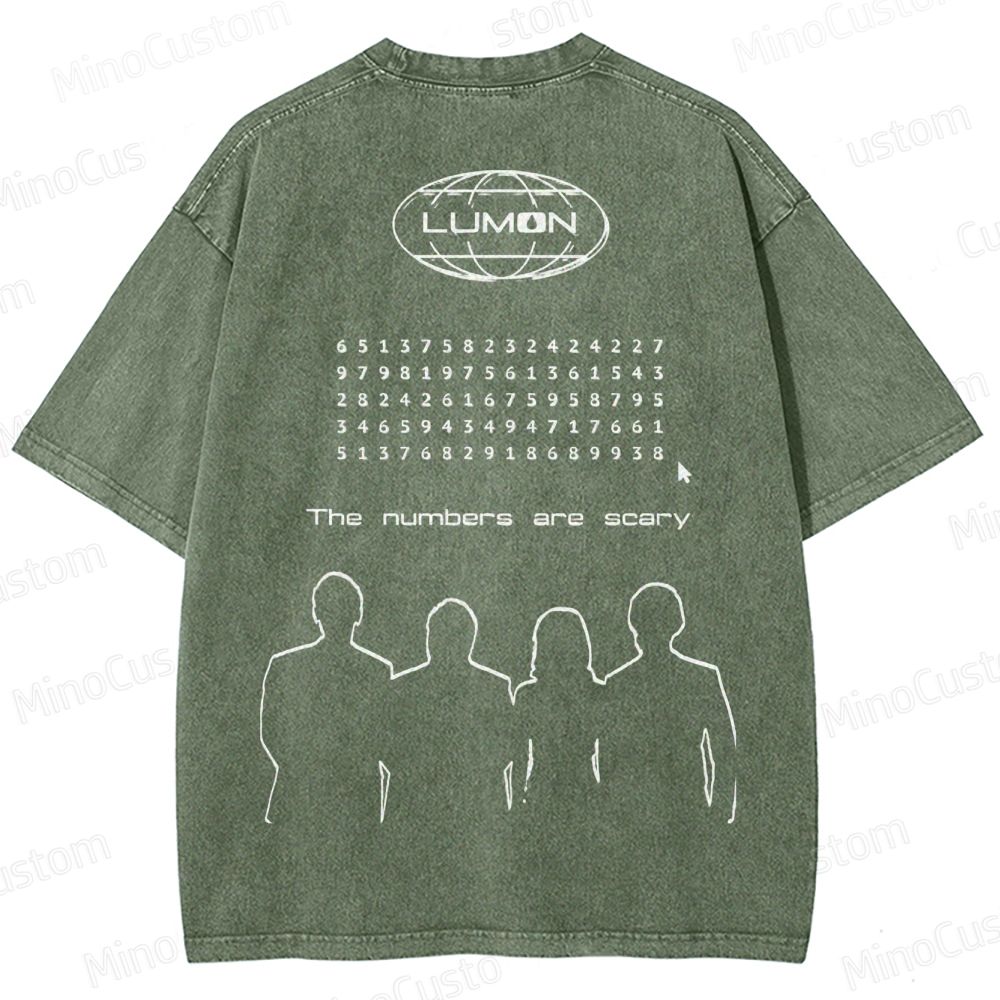 Lumon Corporation Grid Washed T-Shirt 