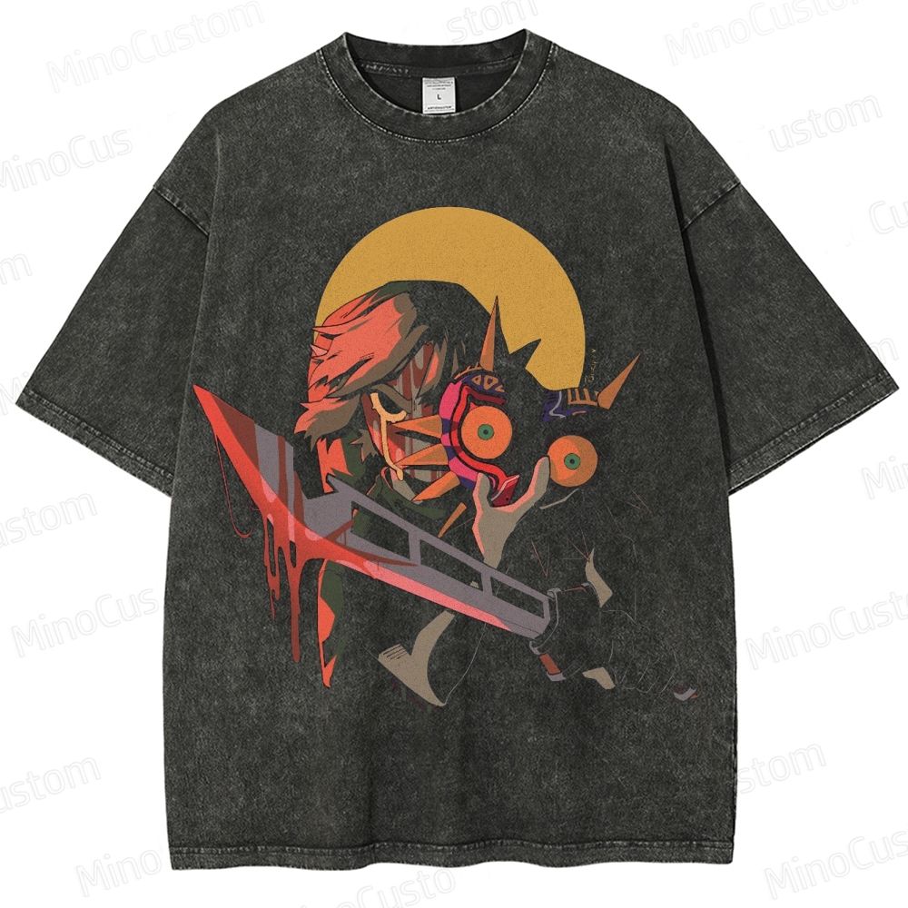 Zelda Majora's Mask Graphic Washed T - Shirt