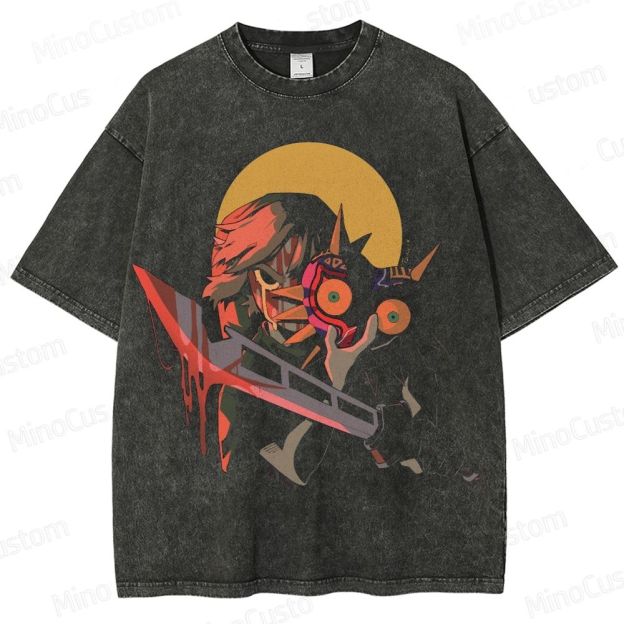 Zelda Majora's Mask Graphic Washed T - Shirt