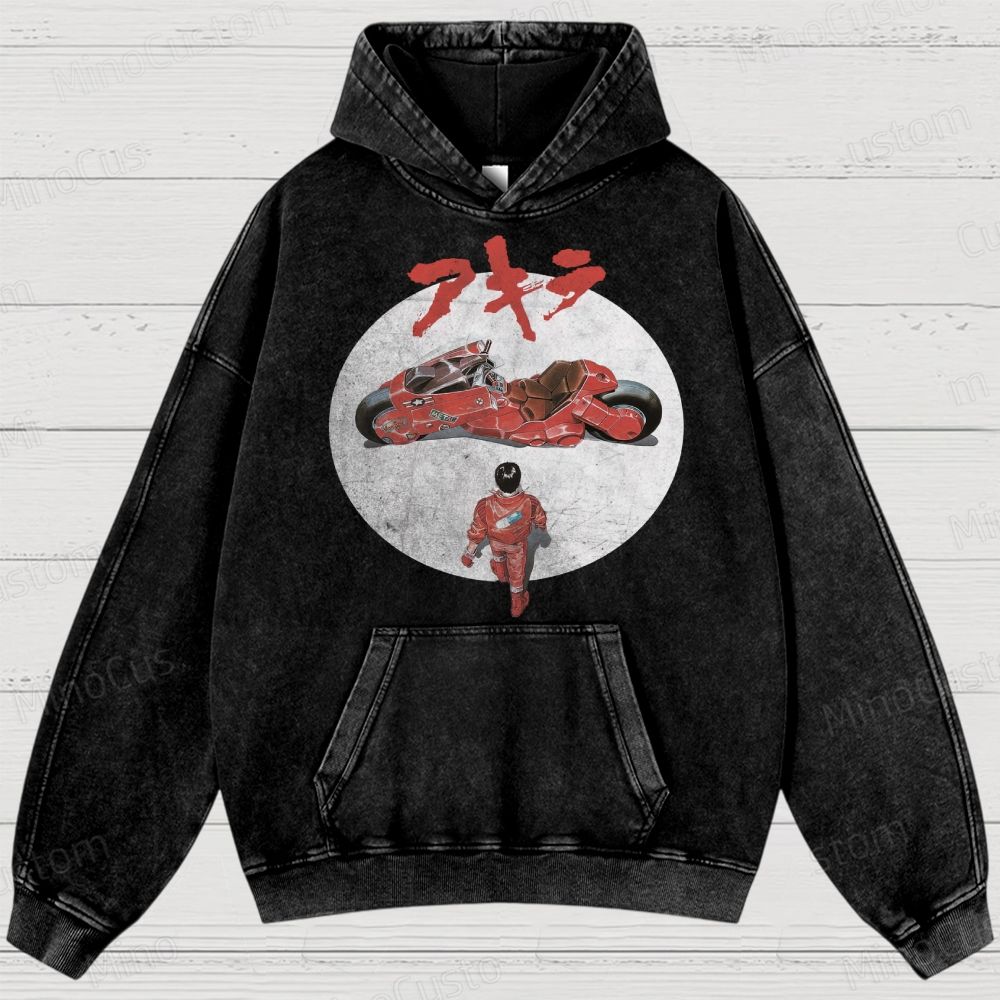 Akira Movie  Washed Hoodies 