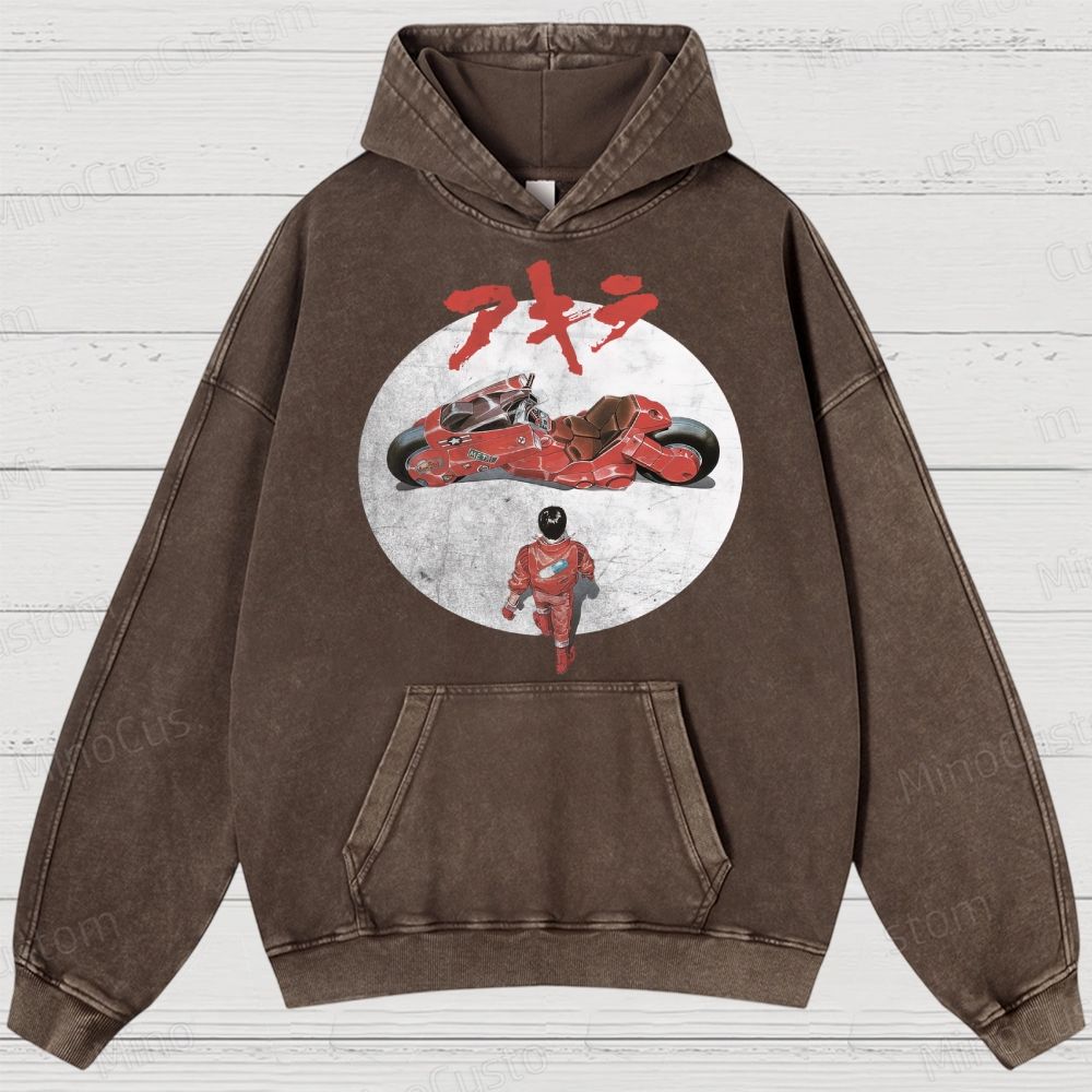 Akira Movie  Washed Hoodies 