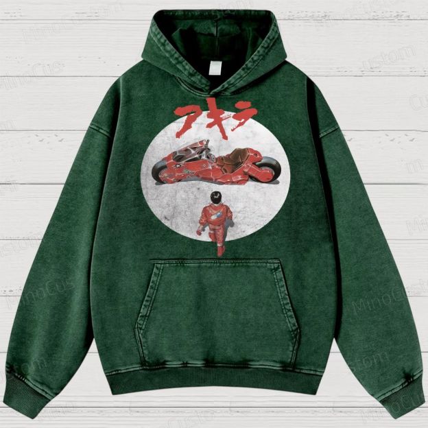 Akira Movie  Washed Hoodies 