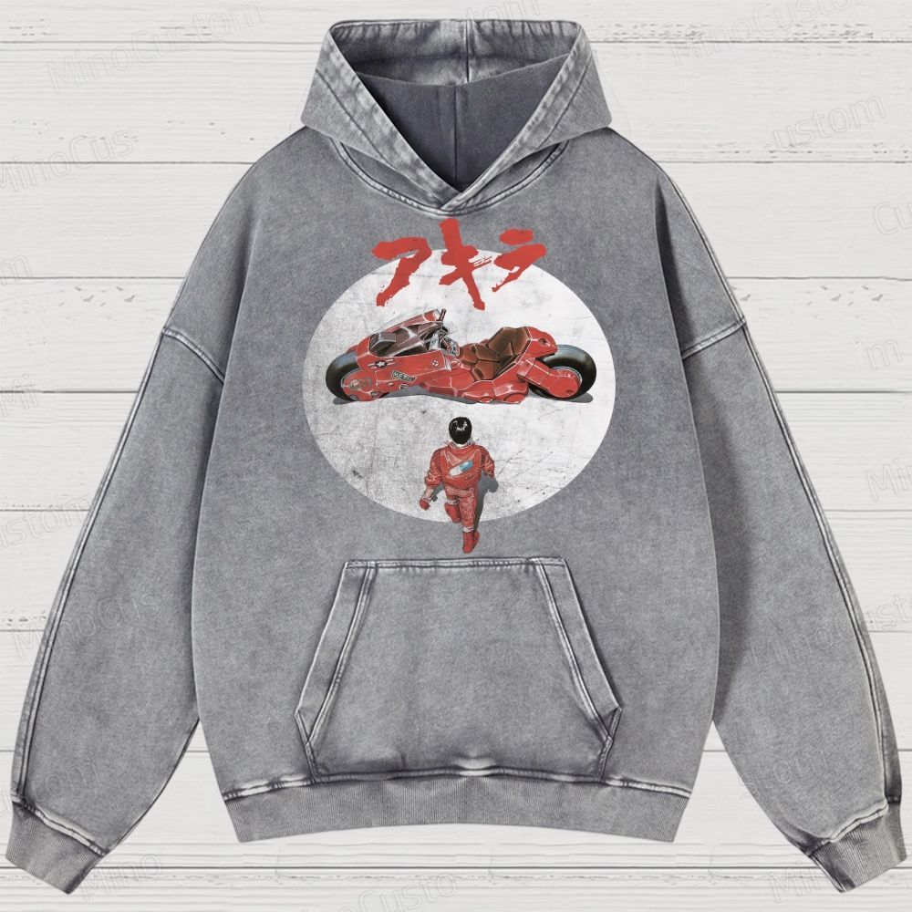 Akira Movie  Washed Hoodies 