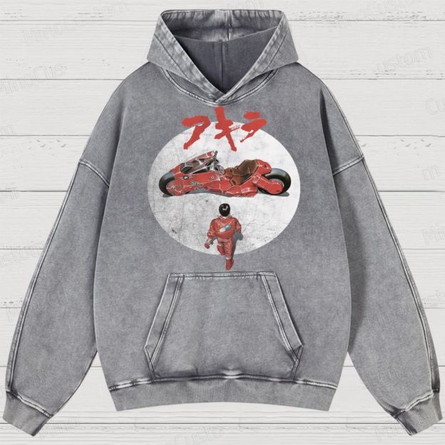 Akira Movie  Washed Hoodies 