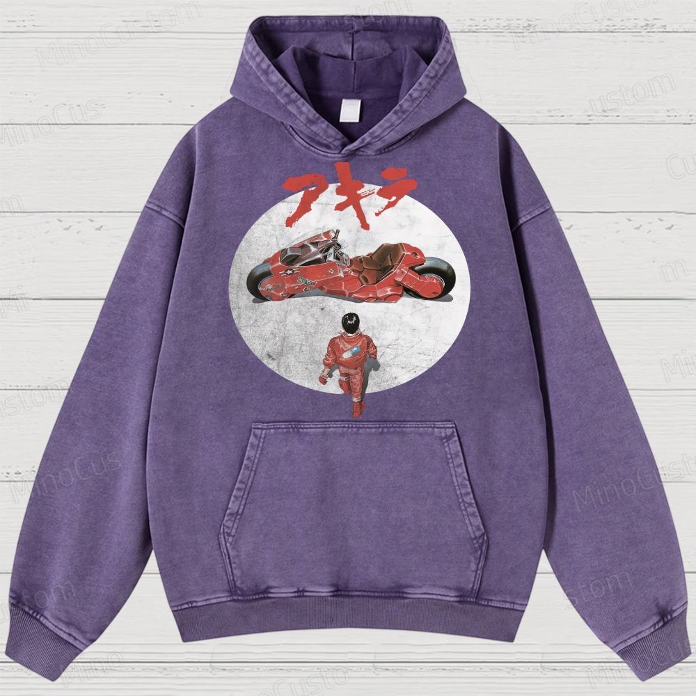 Akira Movie  Washed Hoodies 