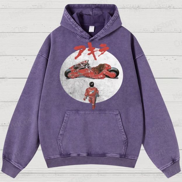 Akira Movie  Washed Hoodies 