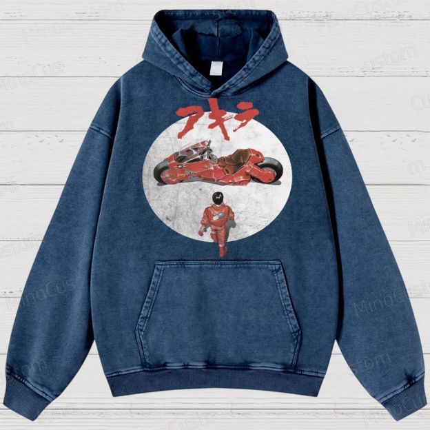 Akira Movie  Washed Hoodies 
