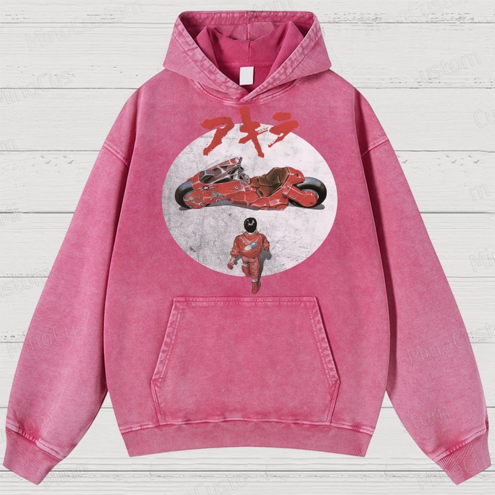Akira Movie  Washed Hoodies 