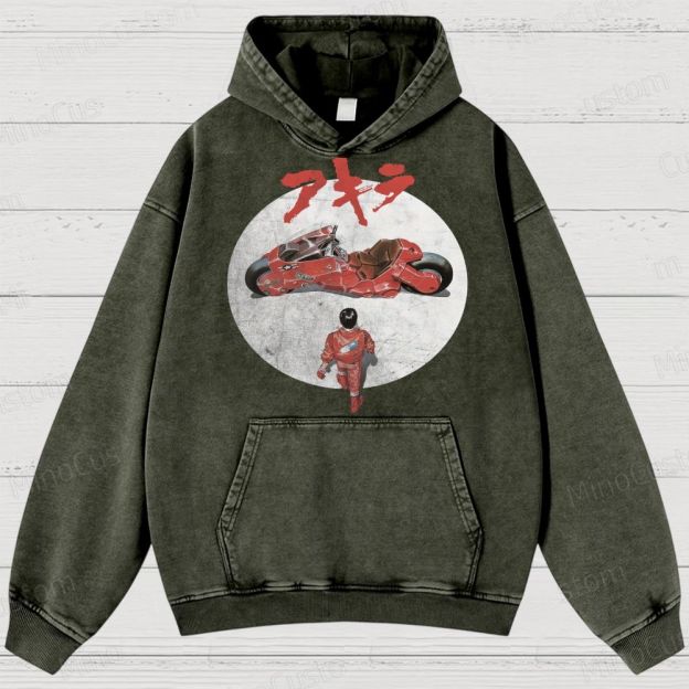 Akira Movie  Washed Hoodies 