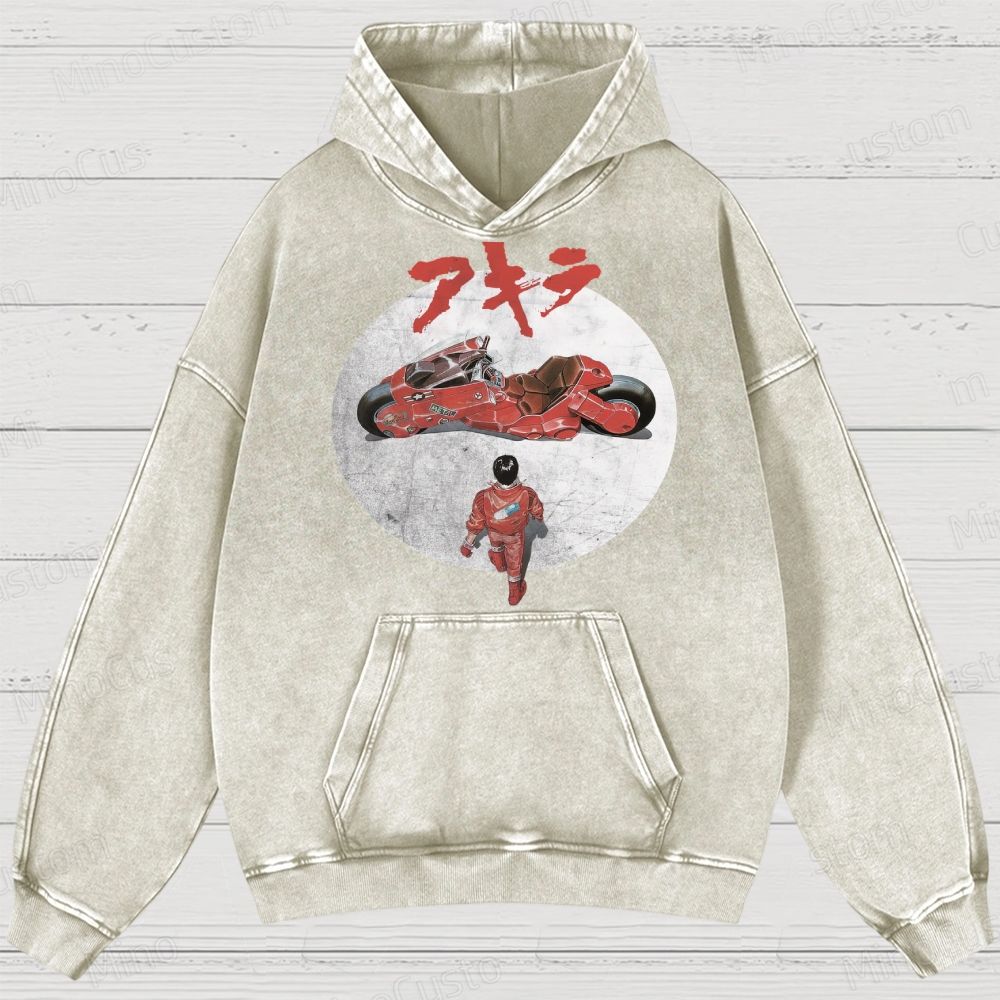 Akira Movie  Washed Hoodies 