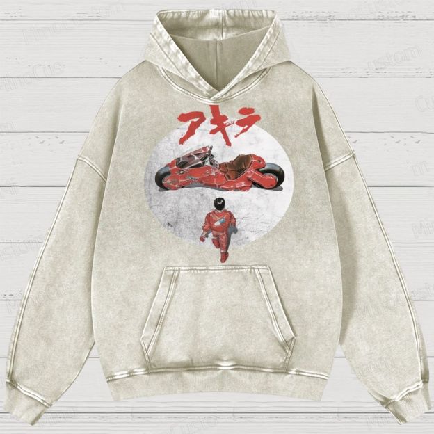 Akira Movie  Washed Hoodies 