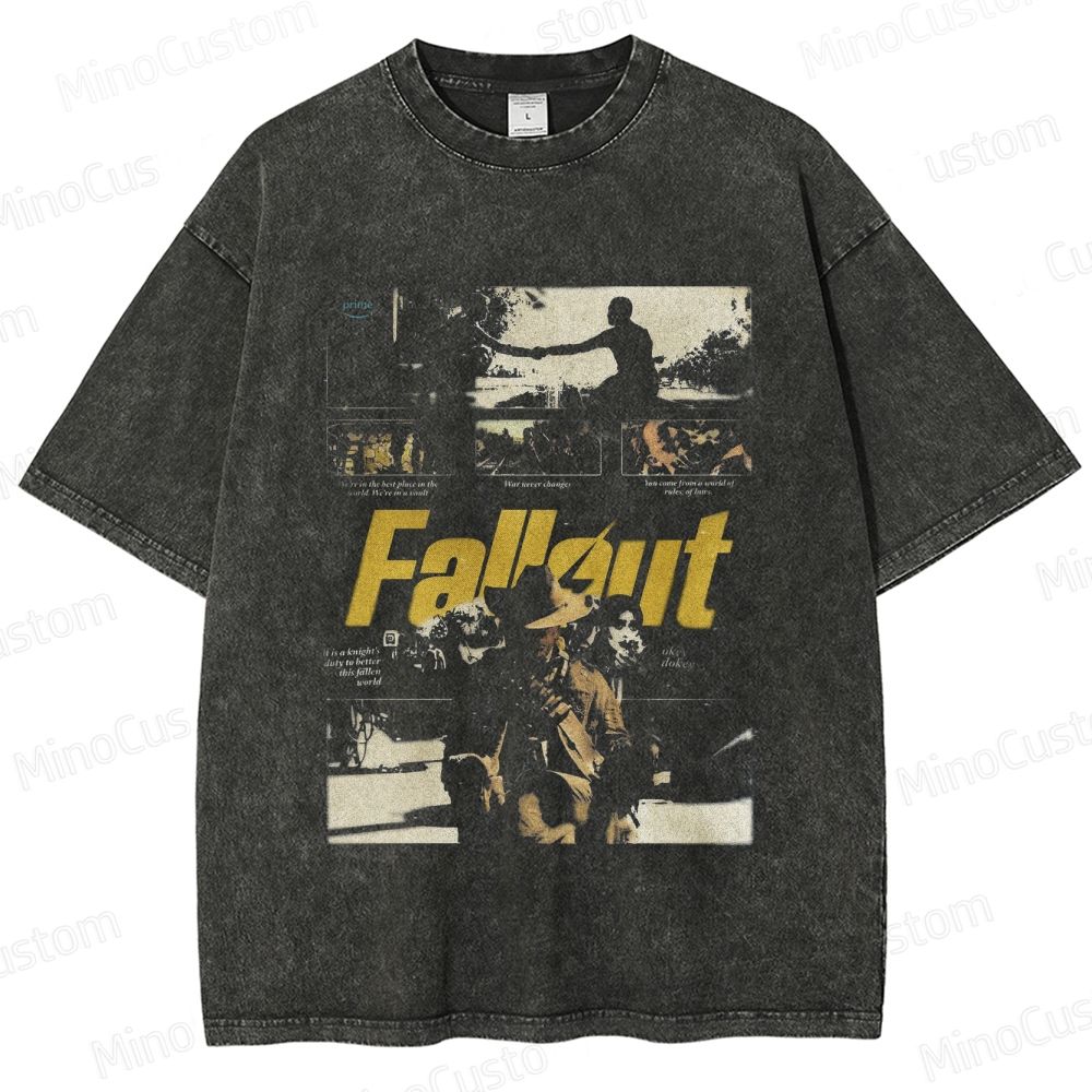 Fallout Vintage Washed Graphic T - Shirt