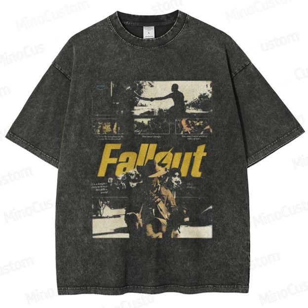Fallout Vintage Washed Graphic T - Shirt