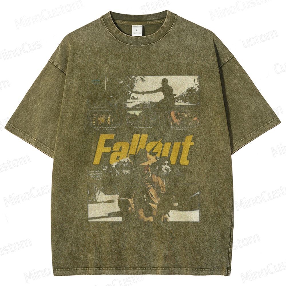 Fallout Vintage Washed Graphic T - Shirt