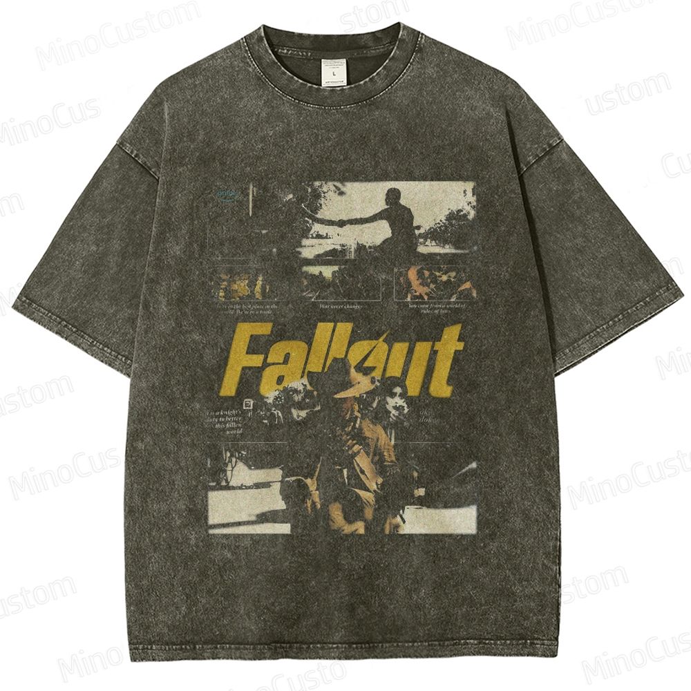 Fallout Vintage Washed Graphic T - Shirt