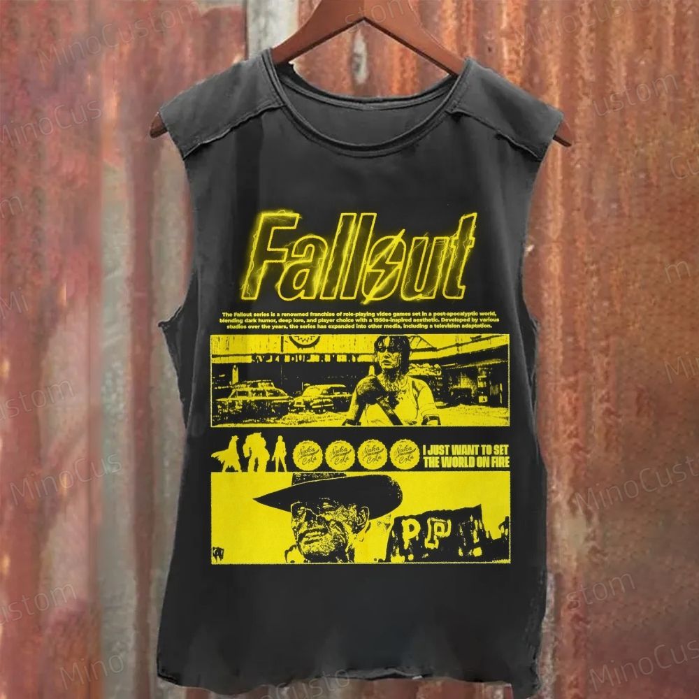 Fallout Retro Graphic Washed Tank Top