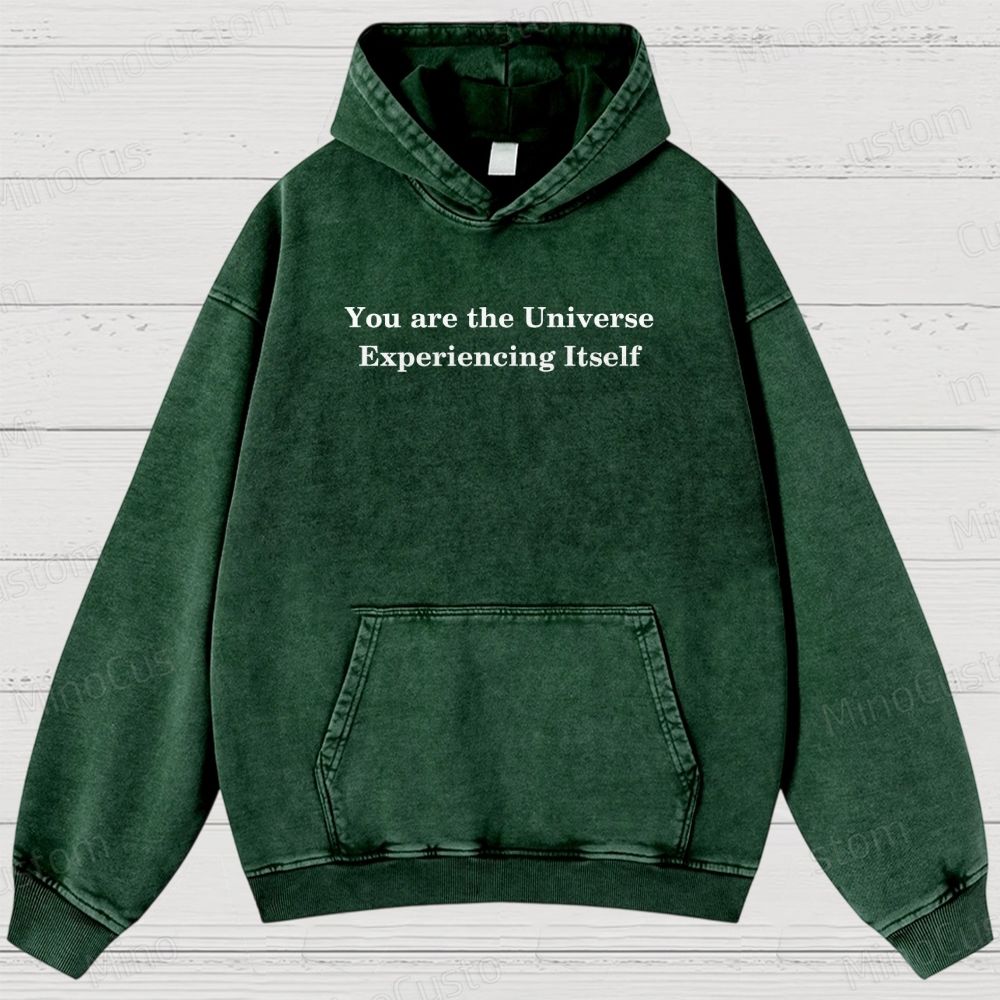 You Are The Universe Itself Washed Hoodies 
