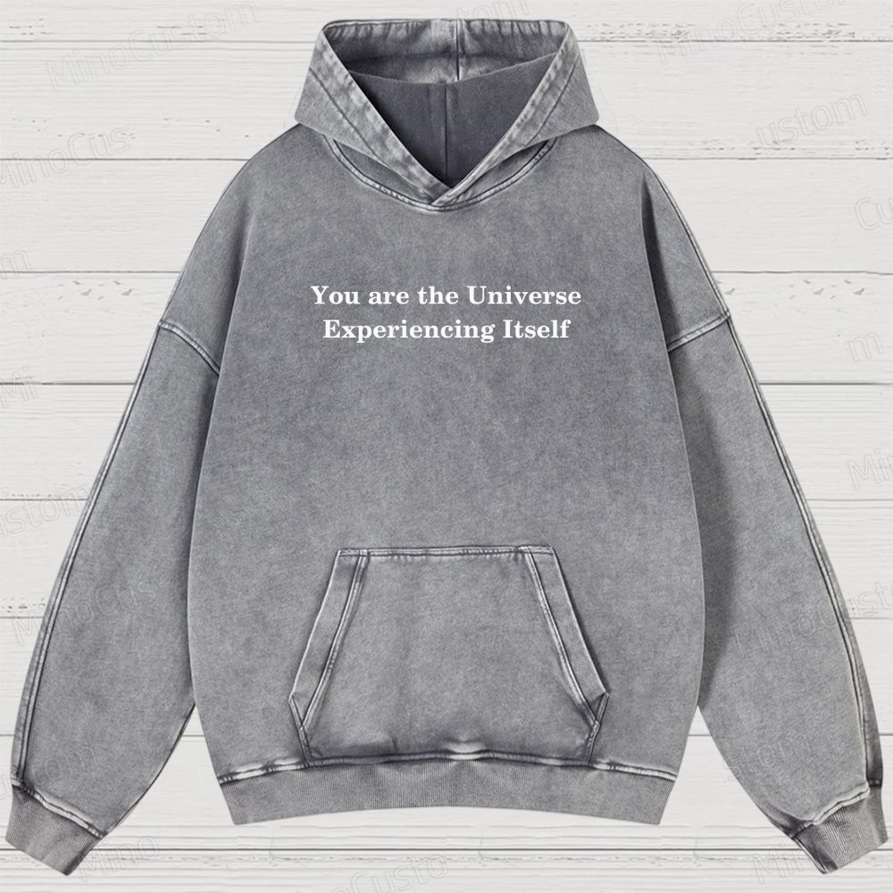 You Are The Universe Itself Washed Hoodies 