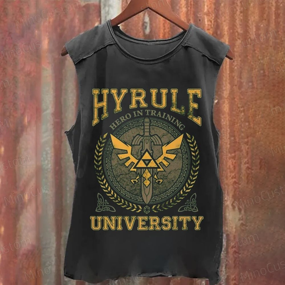The Legend of Zelda Hyrule University Washed Tank Top