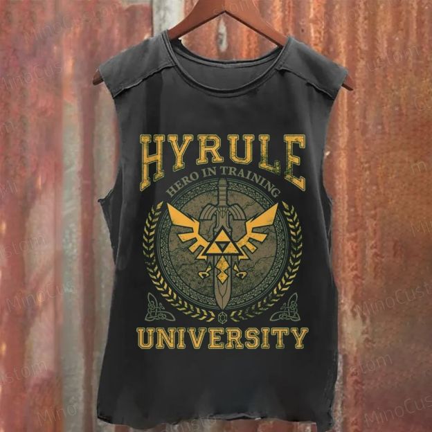 The Legend of Zelda Hyrule University Washed Tank Top