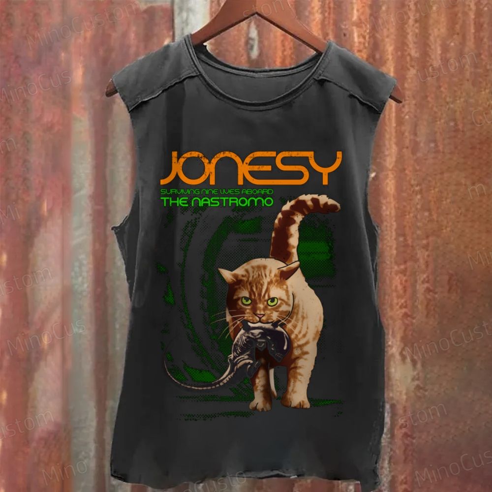 Alien Movie Jonesy the Cat Vintage Washed Tank Top