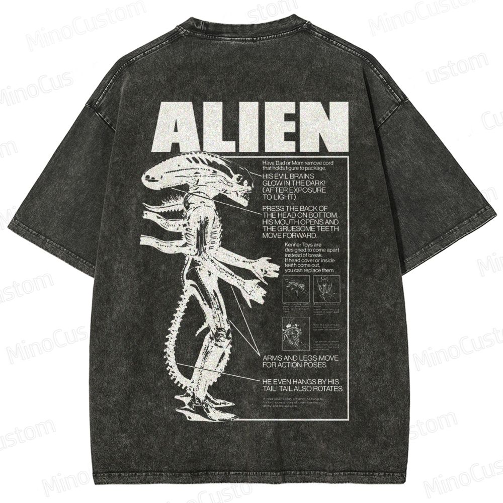 Alien Movie Vintage Washed T - Shirt