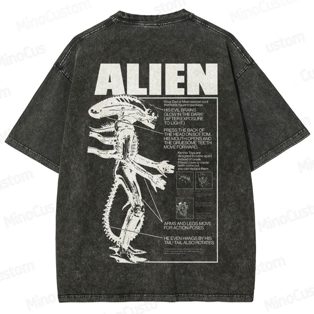 Alien Movie Vintage Washed T - Shirt