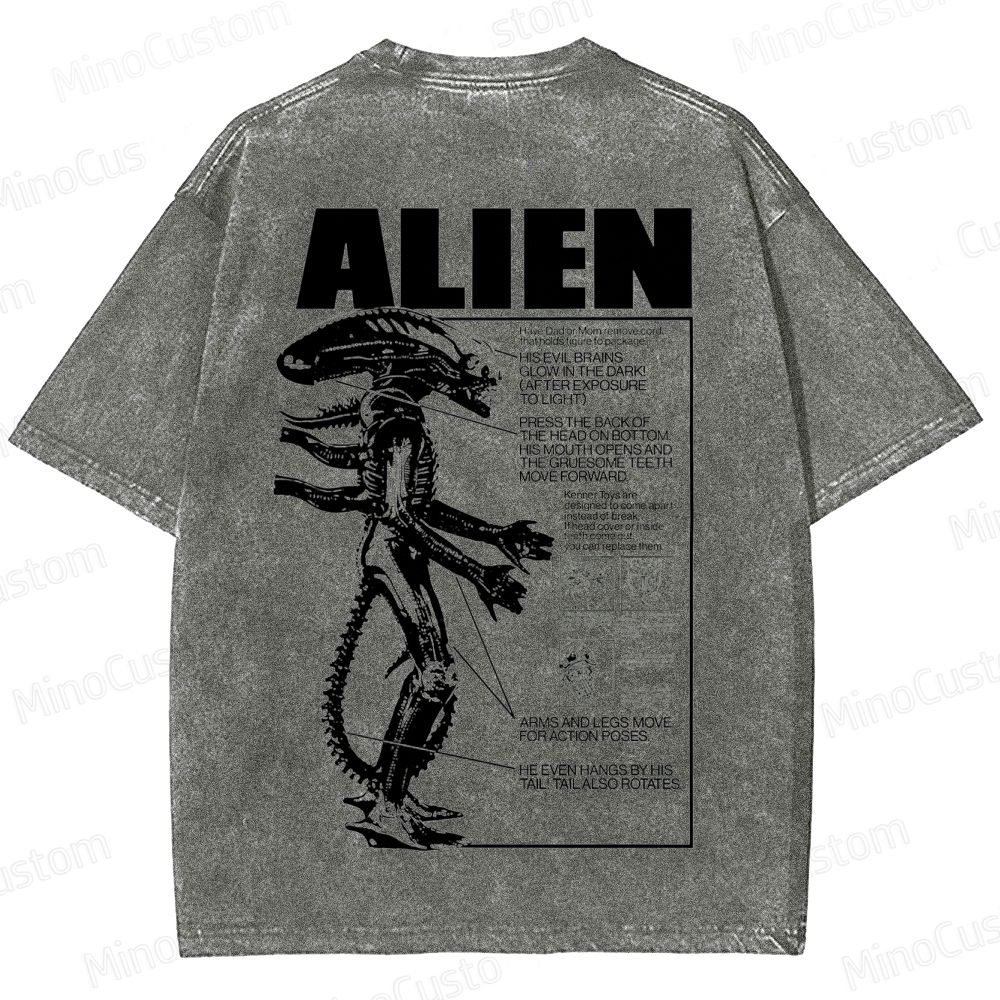 Alien Movie Vintage Washed T - Shirt