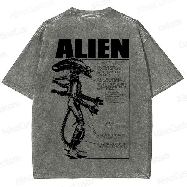 Alien Movie Vintage Washed T - Shirt