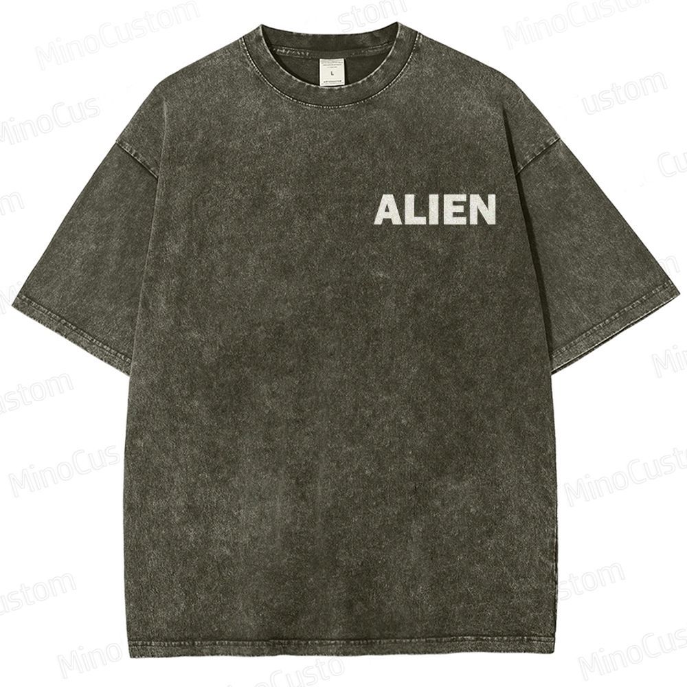 Alien Movie Vintage Washed T - Shirt