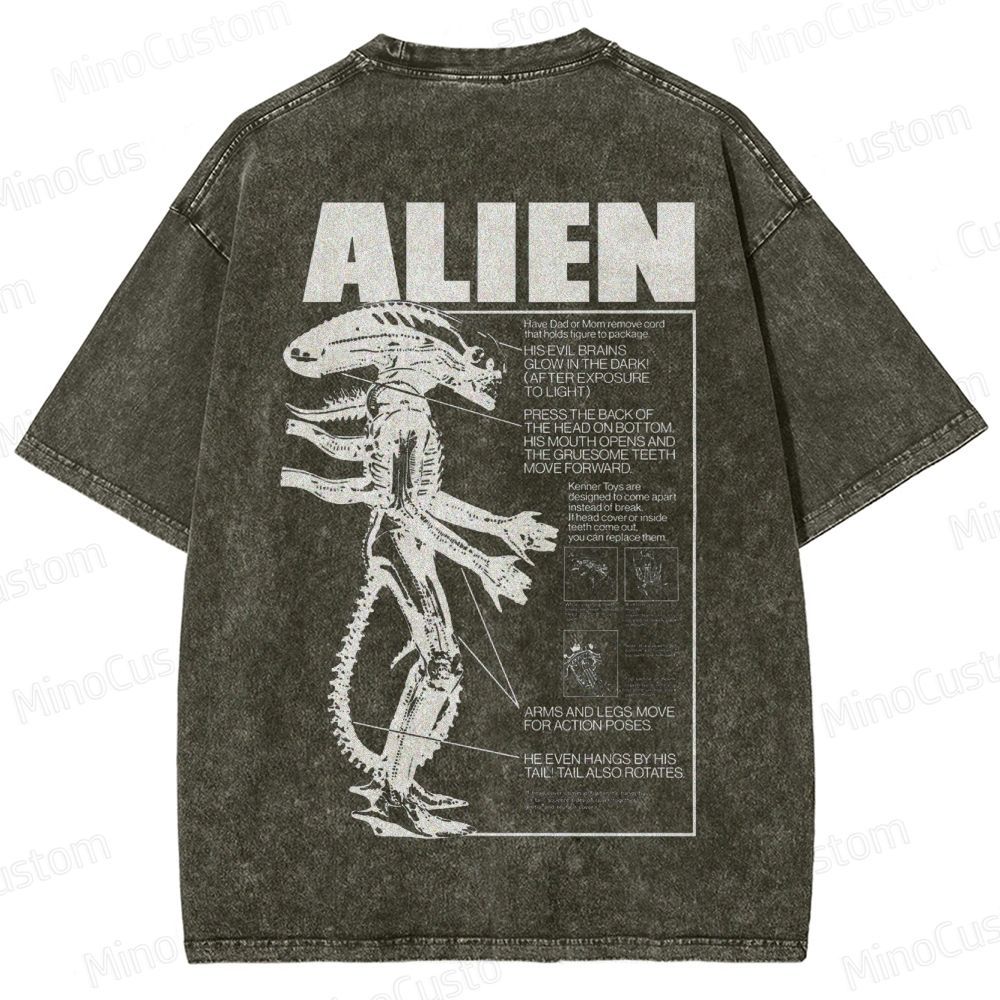 Alien Movie Vintage Washed T - Shirt
