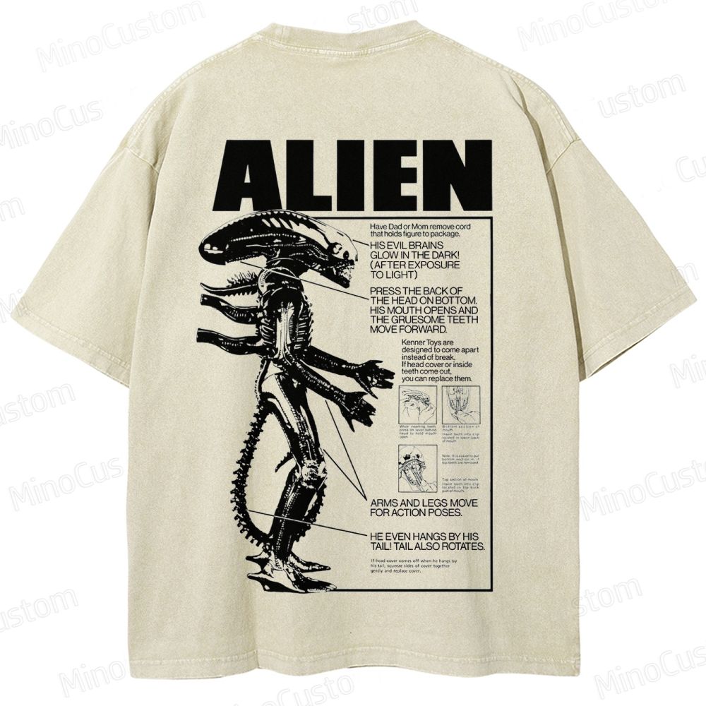 Alien Movie Vintage Washed T - Shirt