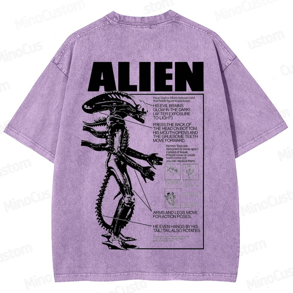 Alien Movie Vintage Washed T - Shirt
