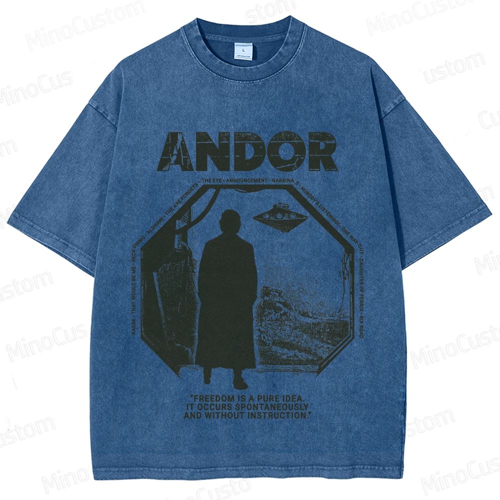 Star Wars Andor Vintage Washed Graphic T - Shirt